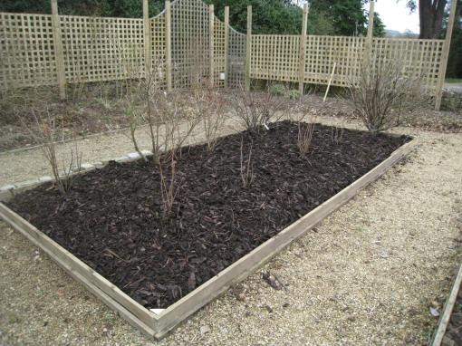 February 27th 2013 New fencing around the walled garden